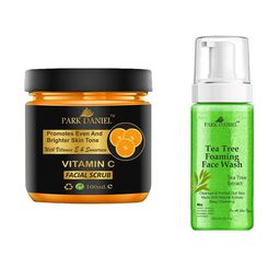 Park Daniel Set Of 2 Vitamin C Facial Scrub - 100 ml & Tea Tree Foaming Face Wash - 150 ml-29