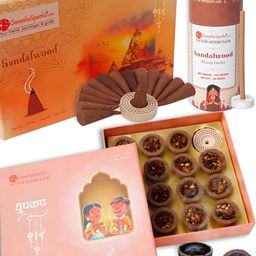GaneshaSpeaks 15-Pcs Brown Wooden Dhoop Cup, 50-Pcs Dhoop Stick & 40-Pcs Incense Stick-image-88