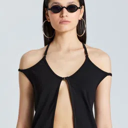 ZOMODA Women Solid Scoop Neck Top-picture-13