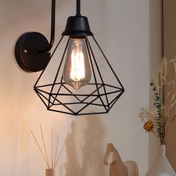 Decorcity Black Metal Contemporary Frustum Shaped Wall Lamp-20
