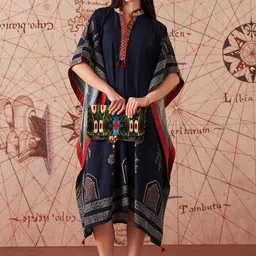 Lakshita Women Ethnic Motifs Printed Sequinned Kaftan Ethnic Dress-26