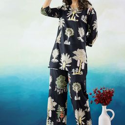 Mamicha Printed Pure Cotton Tunic With Palazzo Co-Ords-picture-5