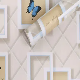 ANNA CREATIONS Beige & White Printed Self-Adhesive Waterproof Wallpaper-41