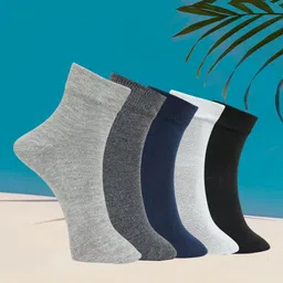 MJE Unisex Pack Of 5 Ankle Length Socks-34