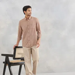 Fabindia Striped Spread Collar Long Sleeves Relaxed Fit Cotton Shirt-image-30