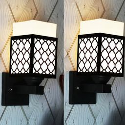 Gojeeva Black Wood Square Wall Lamps-picture-29