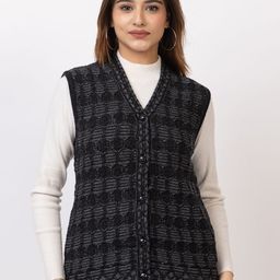 TWENTY ME Women Cable Knit Woollen Cardigan-image-54