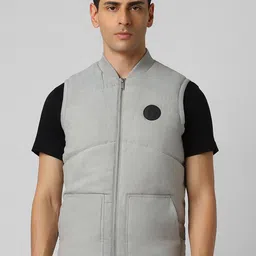 V Dot Men Open Front Jacket-48