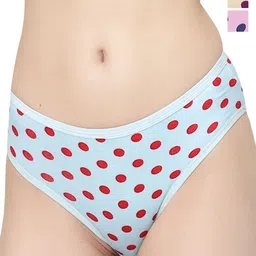 Docare Pack Of 3 Printed Cotton Briefs  Yummy Panty-Tblue-Yellow-Pink-image-38