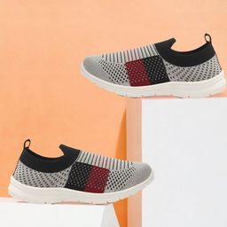 SPRENGE Girls Woven Design Slip-On Sneakers-image-62