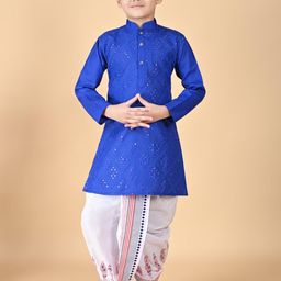 HUMAN CHOICE Kids-Boys Cotton Blend Kurta Sets-image-76