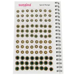 Sunaina Spiral Set Of 948 Doubleshade Crystal Stone Bindi Book image 4