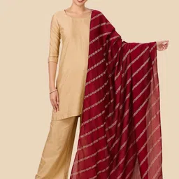 Studio Shringaar Floral Printed Gotta Patti Dupatta-image-75