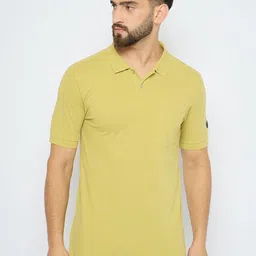AXMANN Men Solid Polo Collar Cotton T-shirt-picture-15