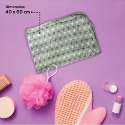 HOUSSE Green & White Printed Microfibre 350 GSM Hand Towels-image-69