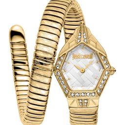 Just Cavalli Women Embellished Dial & Stainless Steel Wrap Around Straps Analogue Watch JC1L303M0025-image-74