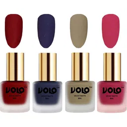 VOLO Set of 4 Velvet Dull Matte Nail Polish - 8 ml Each - 22-31-37-43-image-95