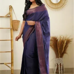 VILLE FASHION Woven Design Border Banarasi Saree-picture-34