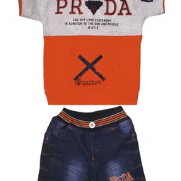 ZADMUS Boys Printed Short Sleeves Pure Cotton T-shirt With Shorts-picture-38