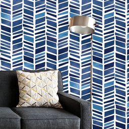 ArtzFolio Printed UV-Resistant Anti-Bacterial Irregular Lines Peel & Stick Wallpaper-image-46