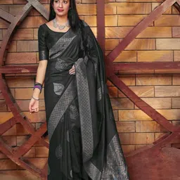INDIOTSAV Ethnic Motifs Woven Design Banarasi Saree-picture-54