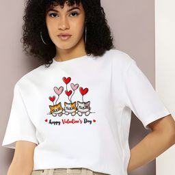 KAIDO Women Pure Cotton T-shirt-image-84