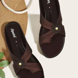 Ajanta Women Open Toe Flats with No Back Strap-image-57