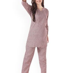 Piu Women Checked Night suit-image-129