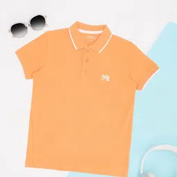 Pantaloons Junior Boys Polo Collar Applique T-shirt-picture-9