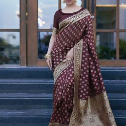 KALINI Woven Design Zari Banarasi Saree-image-85