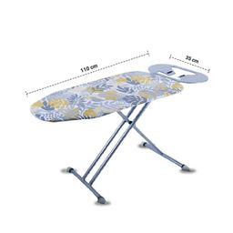 Peng Essentials Berlin Ironing Board | Portable and Foldable Ironing Table for Clothes| Height Adjustable Ironing Table with Silicon Pad for Iron Rest, Size- 97x34cm, (Floral) image 5