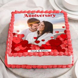 Custom Photo Anniversary Cake-picture-7