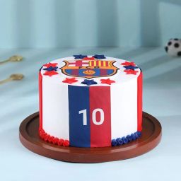 Fcb Football Theme Cake-image-12