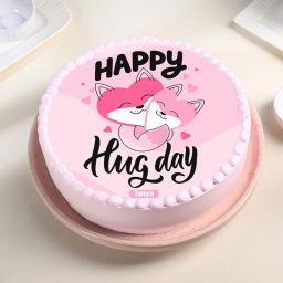 Hug Day Snuggle Strawberry Cake-15