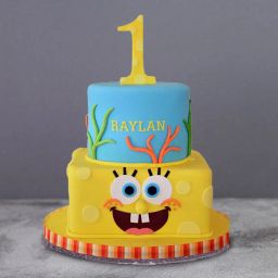 Adorable 1st Birthday Fondant Cake-image-79