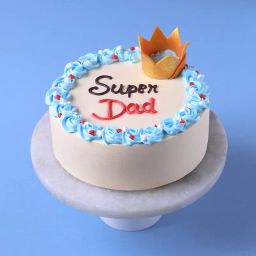 Crown N Rosettes Super Dad Cake-image-4