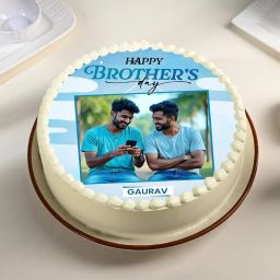 Brosome Brothers Day Photo Cake-image-15