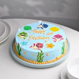 Adorable Vibrant Sea Theme Cake-image-26