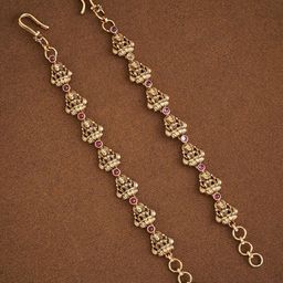 Kushal's Fashion Jewellery Women Embellished Ethnic Antique Matil-image-104