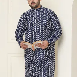 SOJANYA PLUS Men Floral Embroidered Kurta-image-86