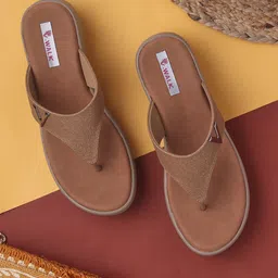 V-WALK Women Embellished Wedge Heel Sandals-13