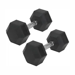 HackerX 2-Pcs Premium Hexa Made by Fully Sanitized Hand Fixed Weight Dumbbell 2.5 kg image 1