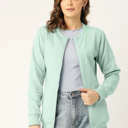BRINNS Women Fleece Open Front Jacket with Embroidered-image-28