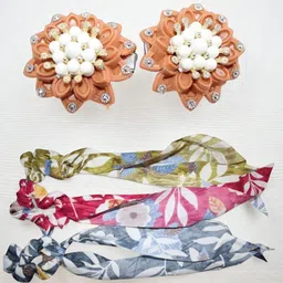 Jolly Faces Women Set of 5 Ponytail Holders-image-72