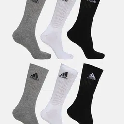ADIDAS Men Pack Of 6 Calf Length Socks-45