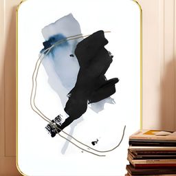 Livin'luxe White & Black Abstract Wooden Wall Art-picture-34