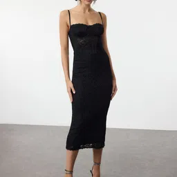 Trendyol Bodycon Midi Dress-image-51