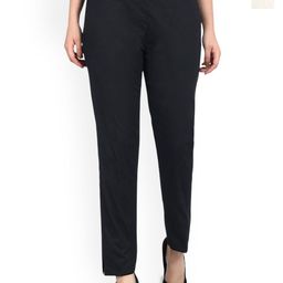 MIXFIT Women Pack of 2 Slim Fit Cotton Chinos Trousers-picture-0