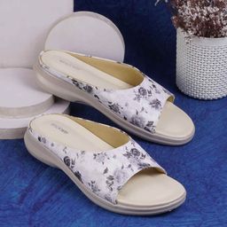 WALKWAY by Metro Printed Block Mules with Laser Cuts-12