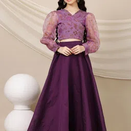 Inddus Girls Printed Ready to Wear Lehenga & Choli-picture-48
